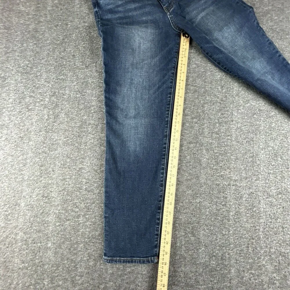 Kut from the Kloth Katy Ankle Jeans Womens Sz 4 28x26 Straight Leg Dark Wash - Picture 14 of 15